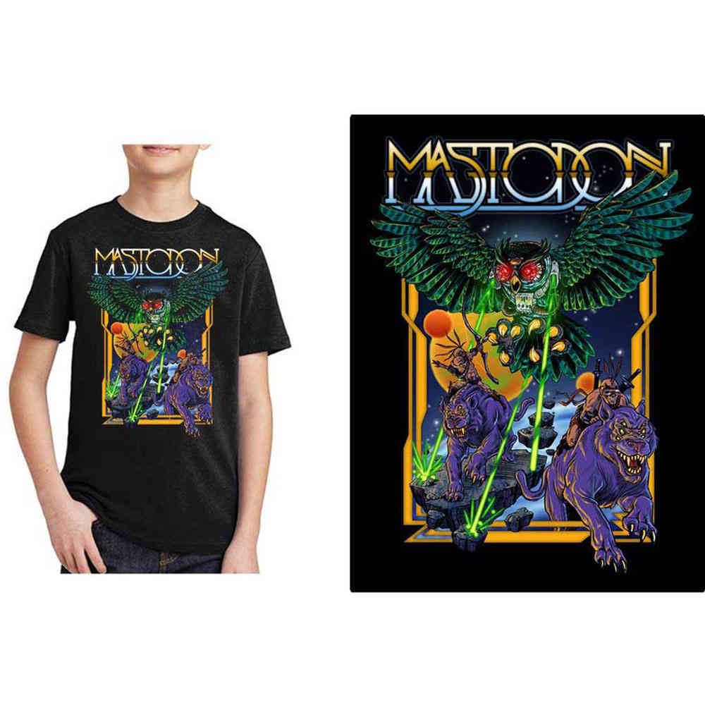 Mastodon - Space Owl Kinder Tshirt - Zwart